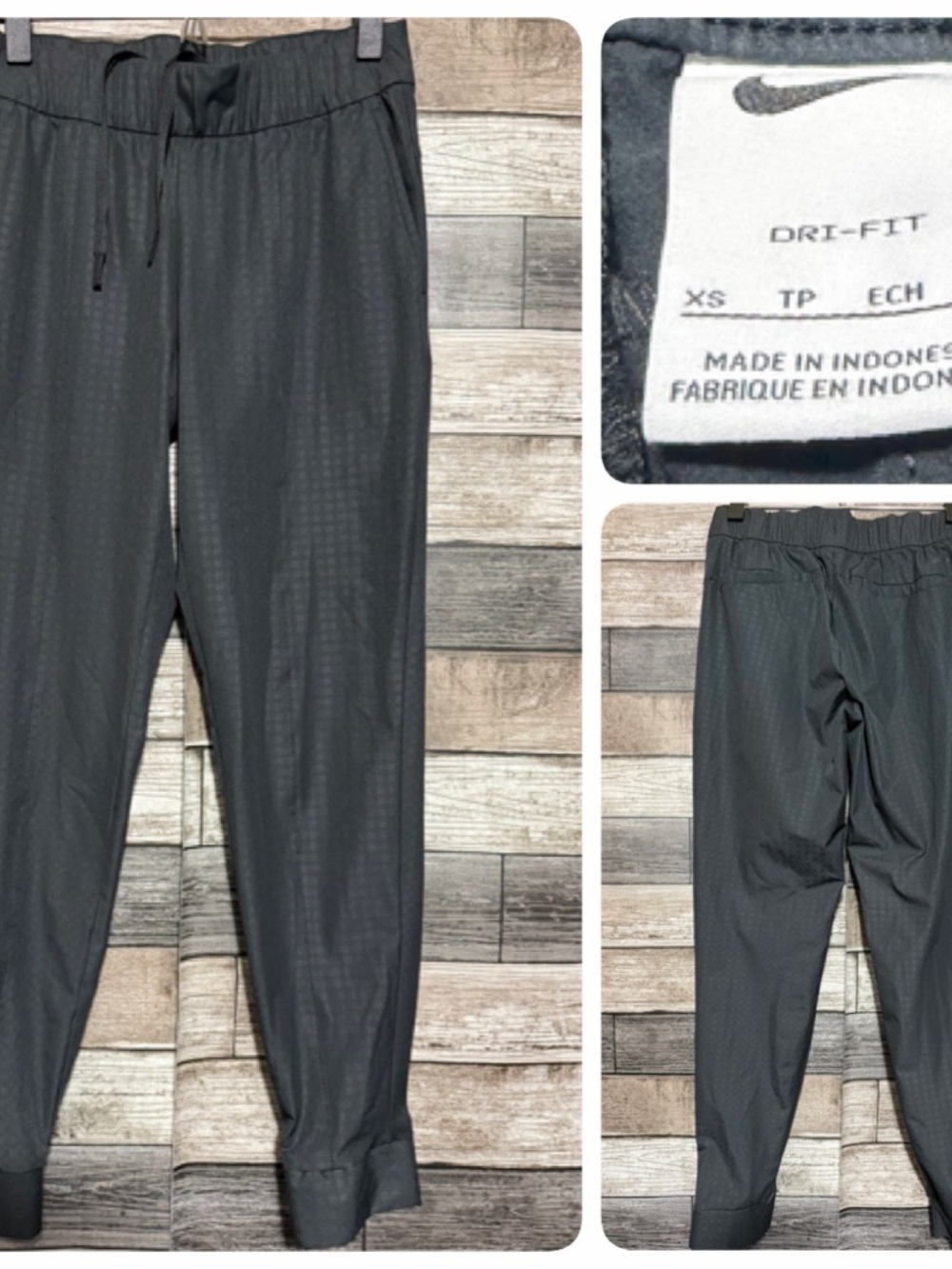Nike Dri-FIT UV Victory Gingham Pull On Golf Joggers Women’s XS (Inseam 28)